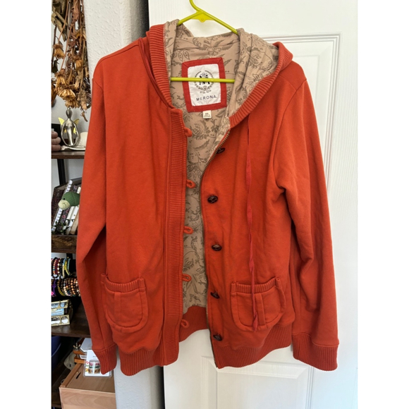 (4/$20) 🔥Merona Orange Hoodie Sweatshirt XXL - Picture 1 of 3